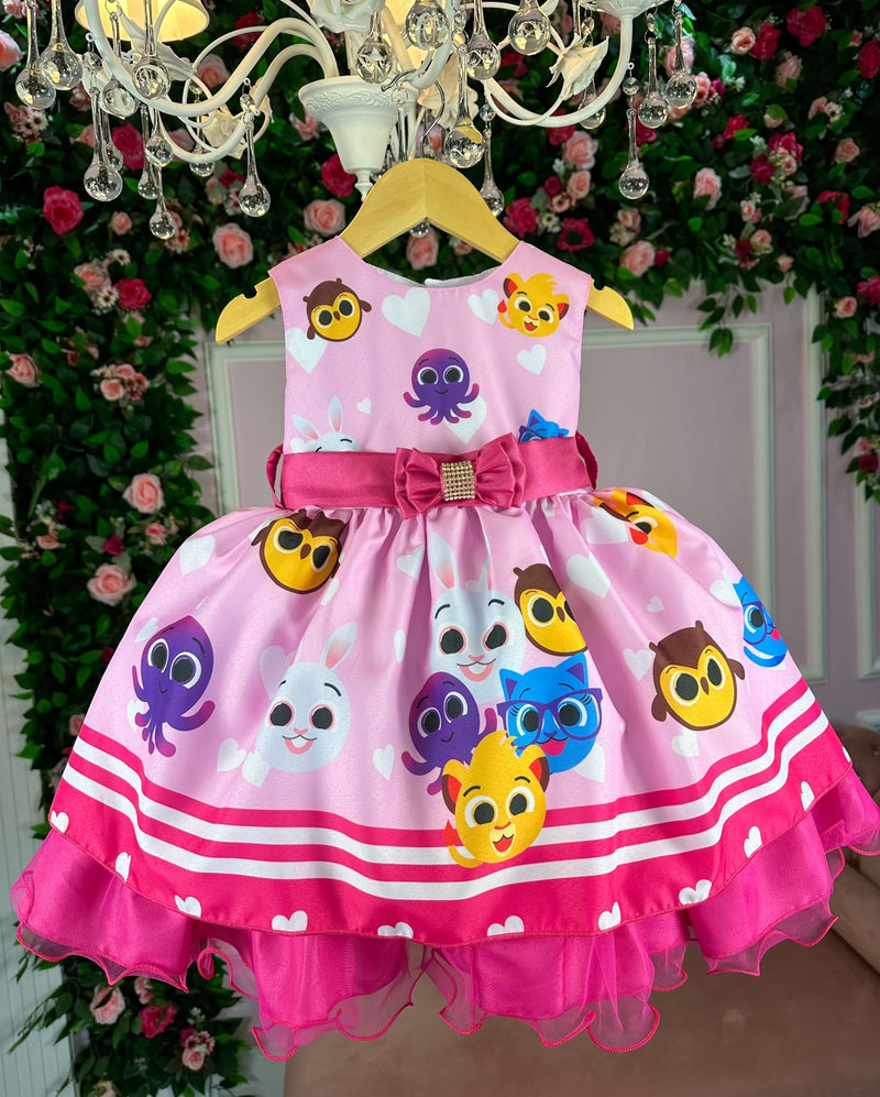 Vestido Infantil Temáticos Luxo Bolofofos - Bolo Fofos (VESTINFTTMTLBLFF)