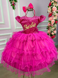 Vestido Princesa Belli Barbie Babado (VESTPRINBLLBRBBBD)