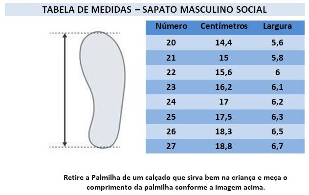 Sapatinho Social Preto de Verniz para Meninos