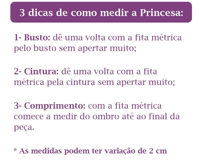 Vestido Infantil Bela e a Fera Princesas C/ Renda e Pérolas