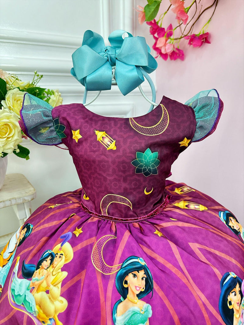 Vestido Infantil Princesa Jasmine e Aladim Festas