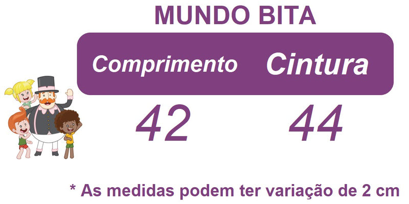 Macacão Mundo Bita Com Chapélzinho Bico Pato Luxo