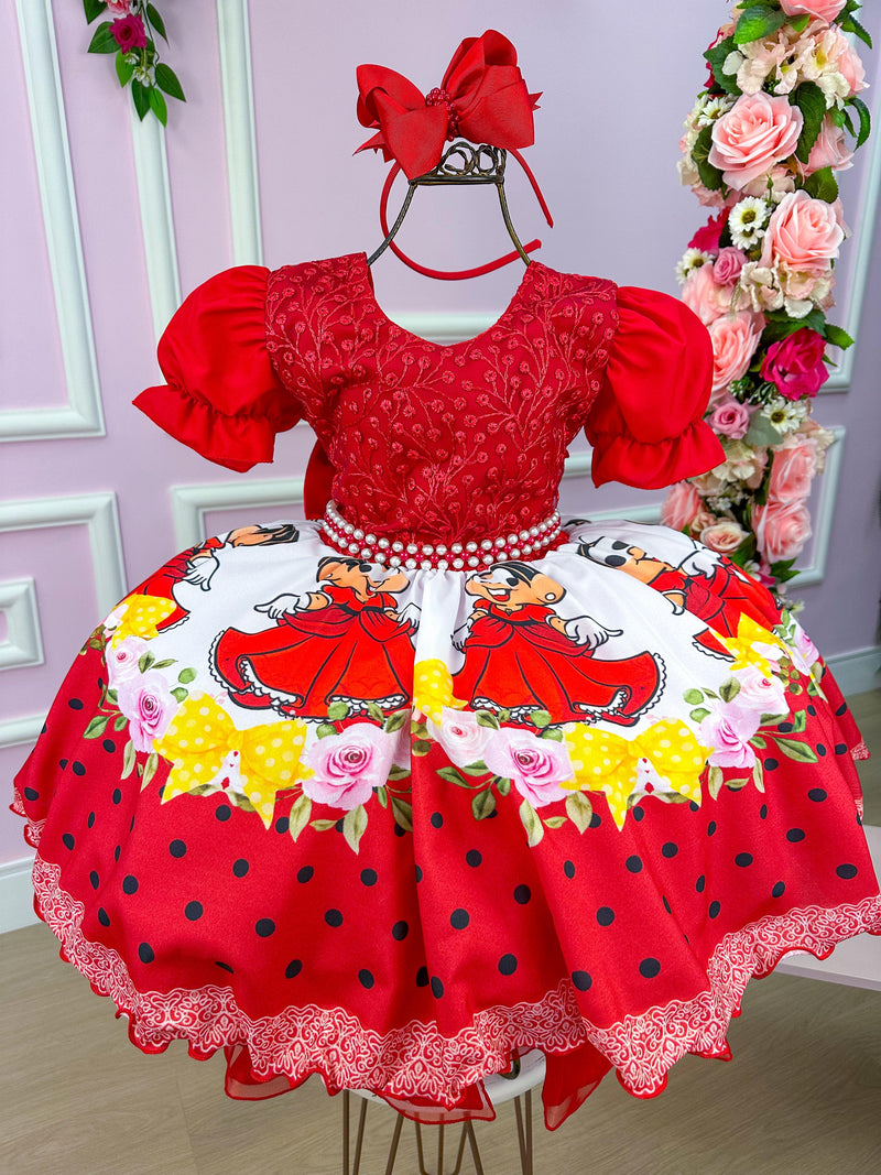 Vestido Infantil Princesa Temático Monica (VESTINFPCSTMTMONC)