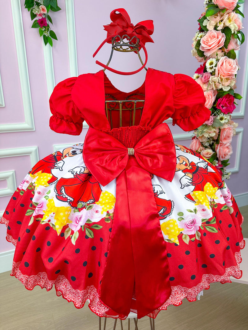 Vestido Infantil Princesa Temático Monica (VESTINFPCSTMTMONC)