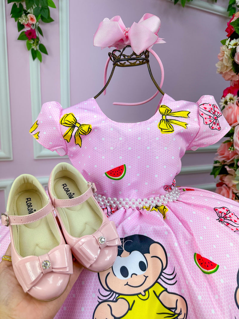 Vestido Infantil Temáticos da Gigi Magali Rosa Bebe (VESTIFTMGLIT)