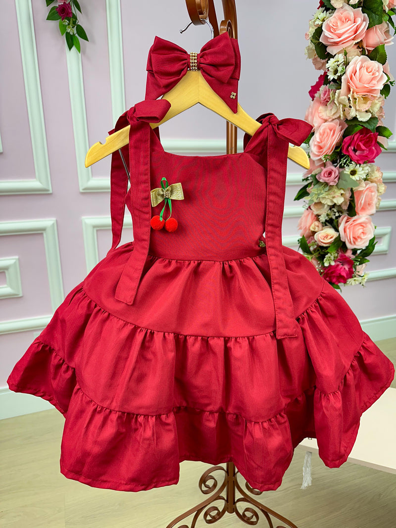 Vestido Blogueirinha Vermelho Cerejinha (VESTBLGVRMLCRJ)