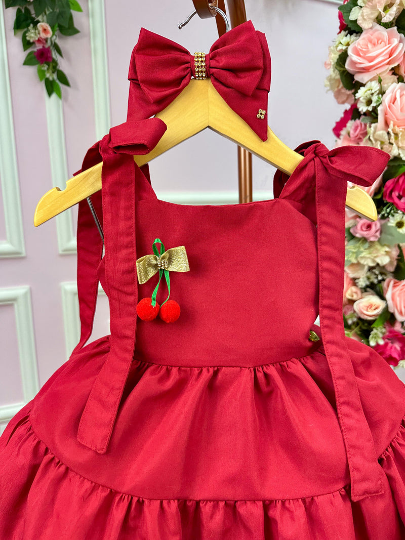 Vestido Blogueirinha Vermelho Cerejinha (VESTBLGVRMLCRJ)