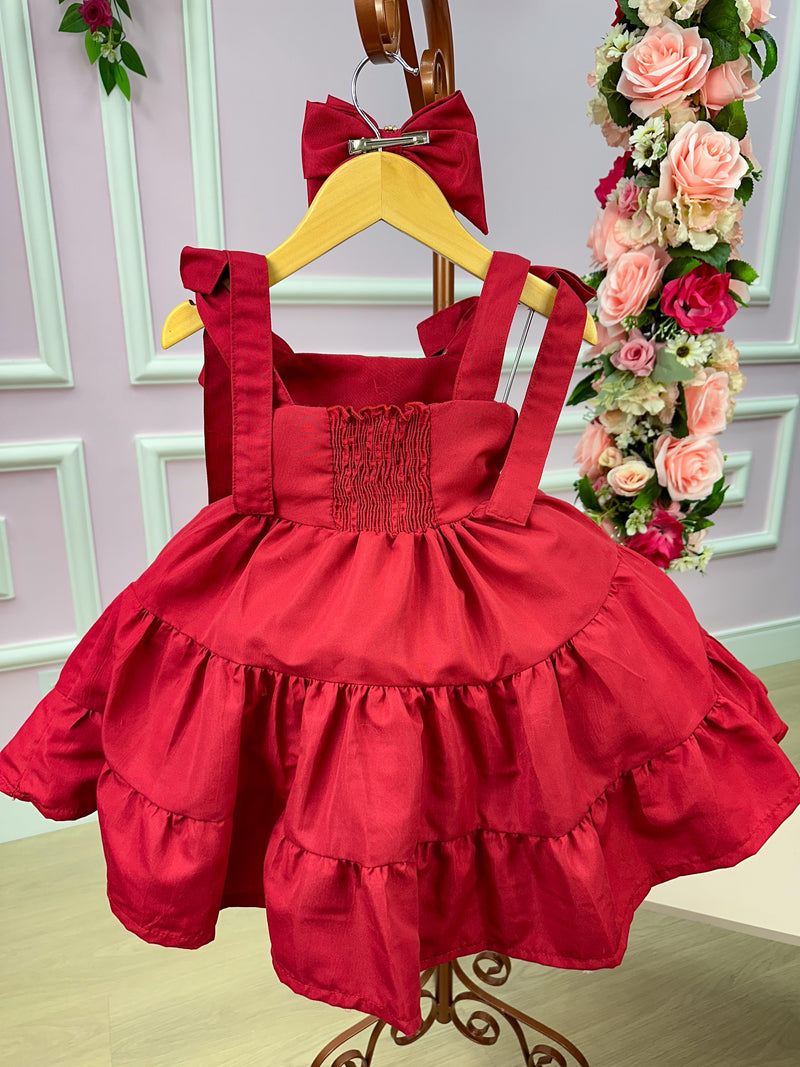 Vestido Blogueirinha Vermelho Cerejinha (VESTBLGVRMLCRJ)