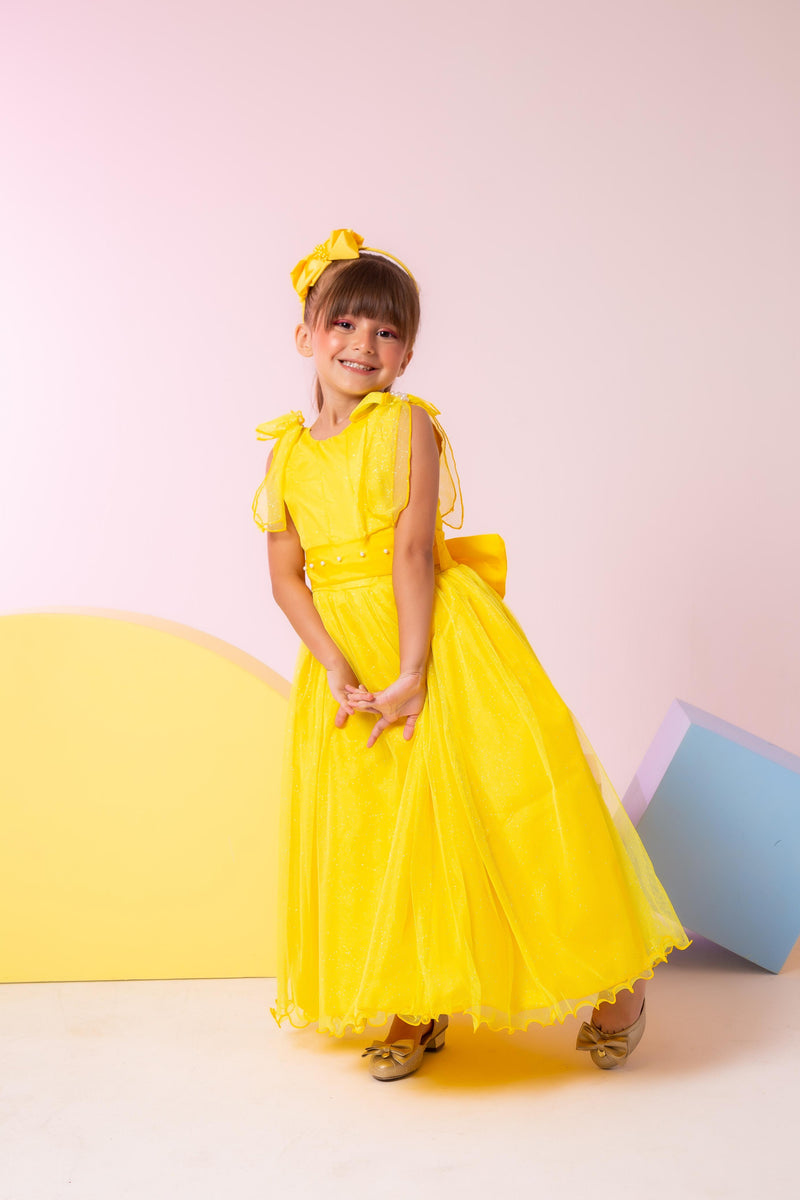 Vestido Marie Longo Mel Amarelo (VSTMRLOGMLAMARL)