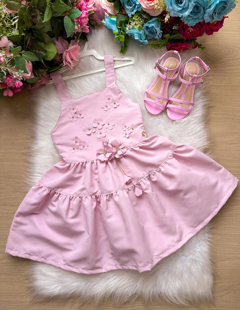 Vestido Blogueirinha Cecilia Rosa Bebe (VESTBGRNCCRSBB)