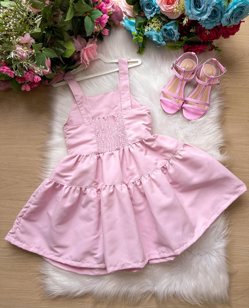 Vestido Blogueirinha Cecilia Rosa Bebe (VESTBGRNCCRSBB)